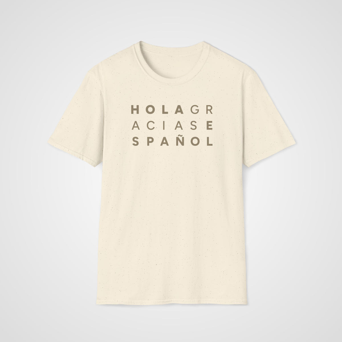 Hola Gracias Español T-Shirt in Natural