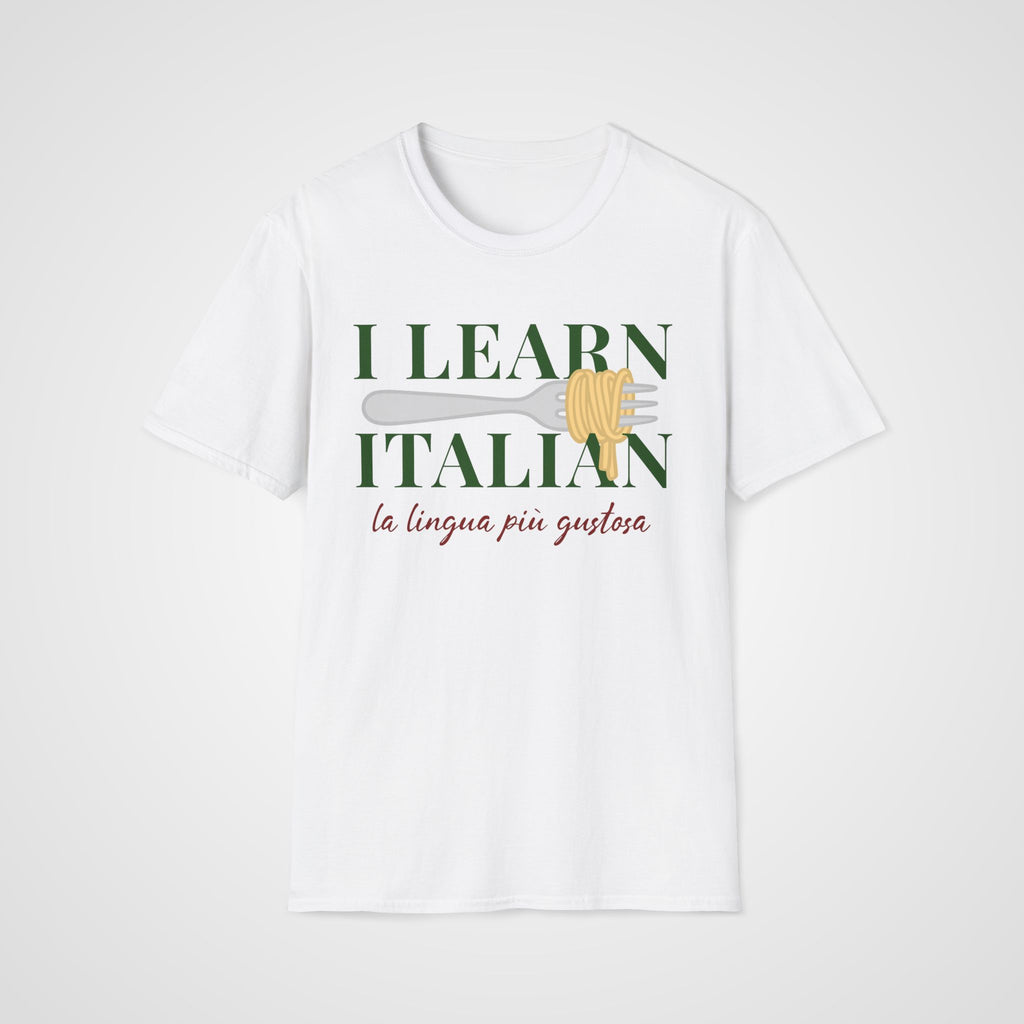 Tasty Language Pasta T-Shirt in White