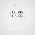 Tasty Language Pasta T-Shirt in White