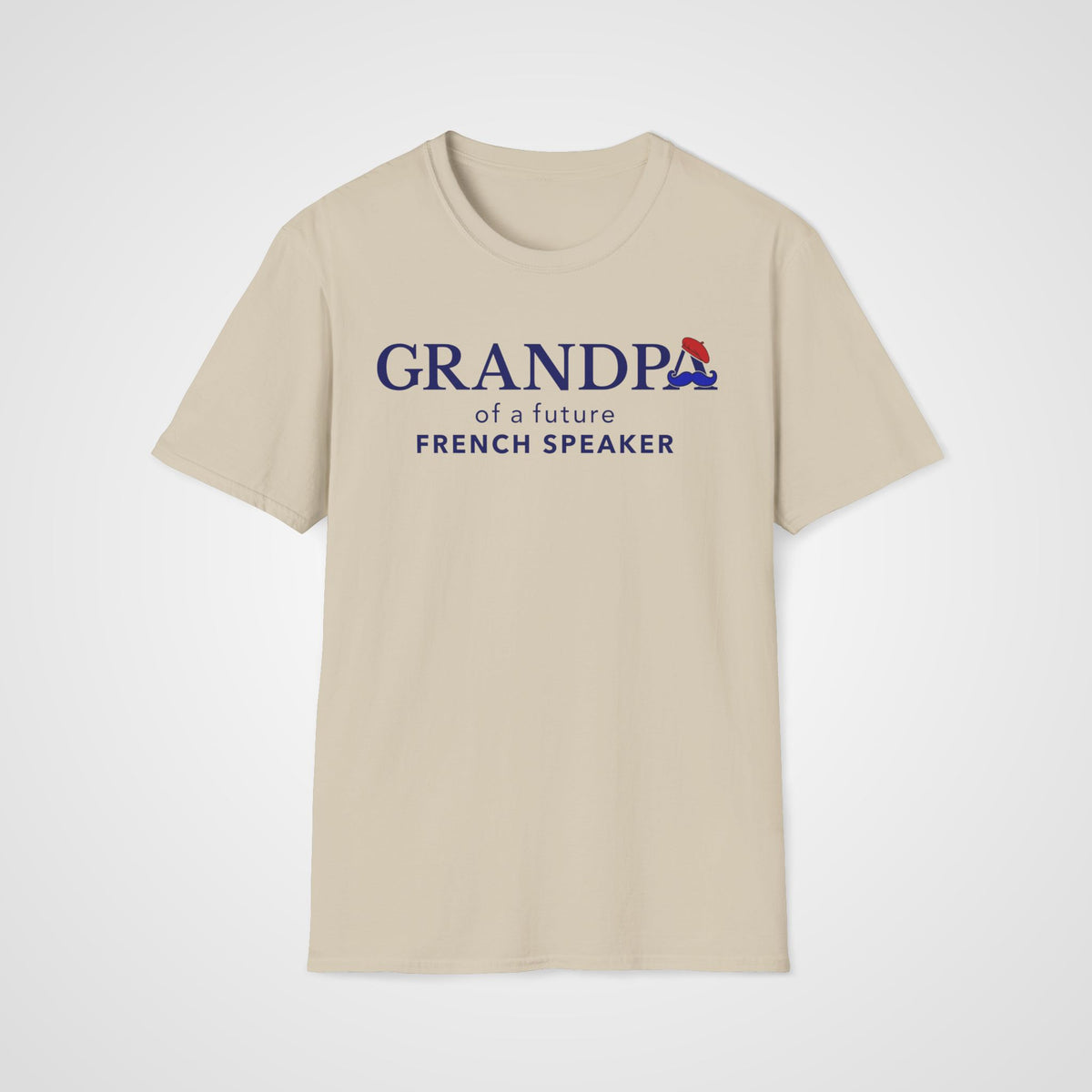 French Learner Grandpa T-Shirt in Sand