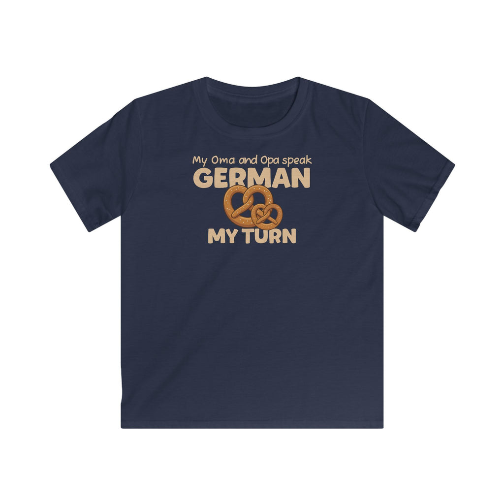 German Oma & Opa Kids T-Shirt in Navy