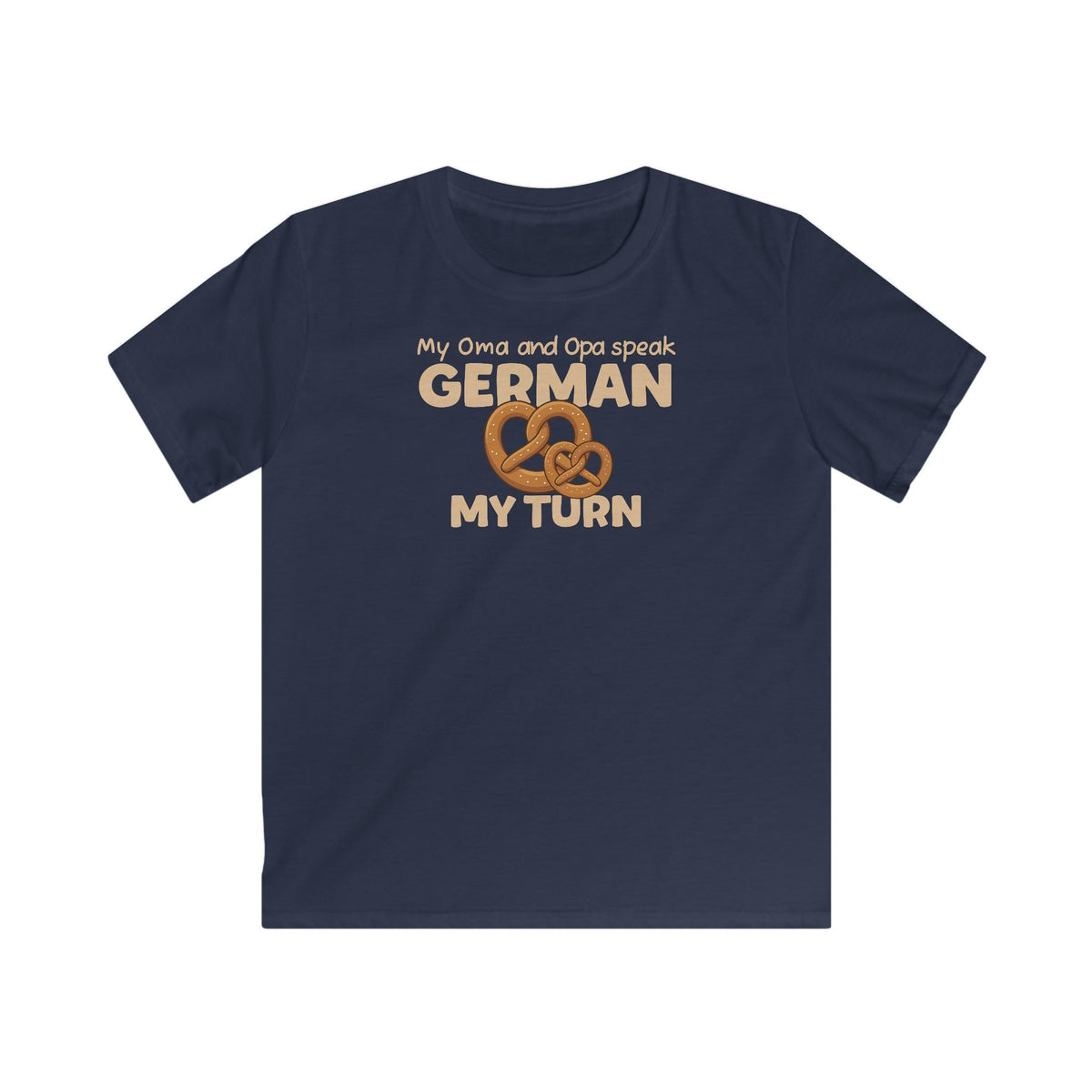 German Oma & Opa Kids T-Shirt in Navy