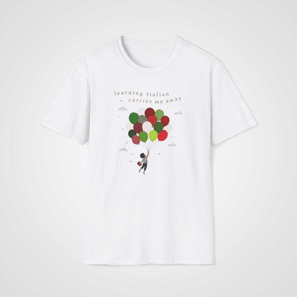 Italian Carries Me Away T-Shirt in White