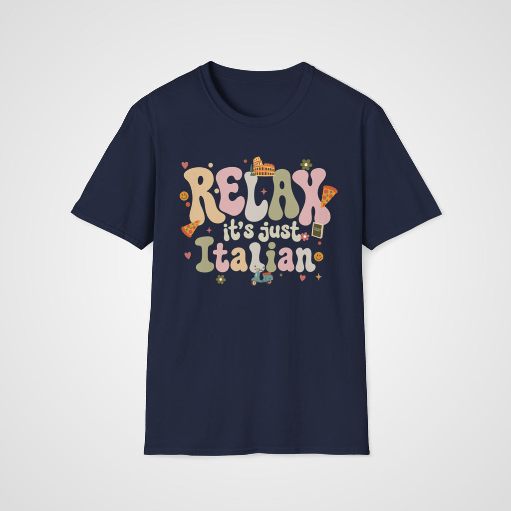 Relax, It’s Just Italian T-Shirt in Navy