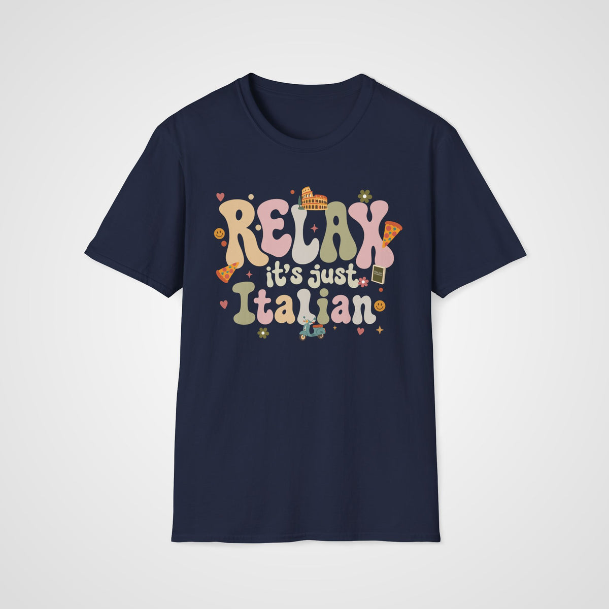 Relax, It’s Just Italian T-Shirt in Navy