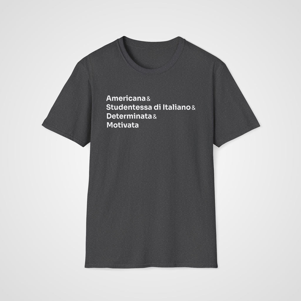Motivata Italian Learner T-Shirt in Dark Heather