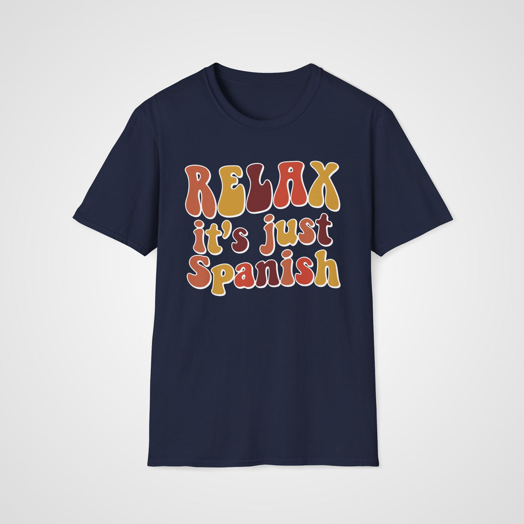 Relax It's Just Spanish T-Shirt in Navy