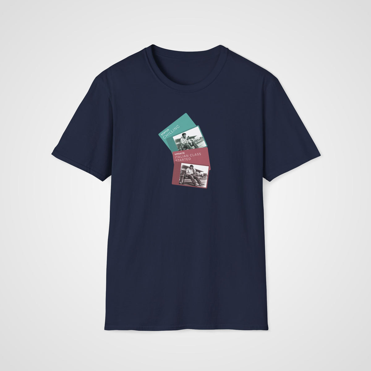 Italian Class Started T-Shirt in Navy