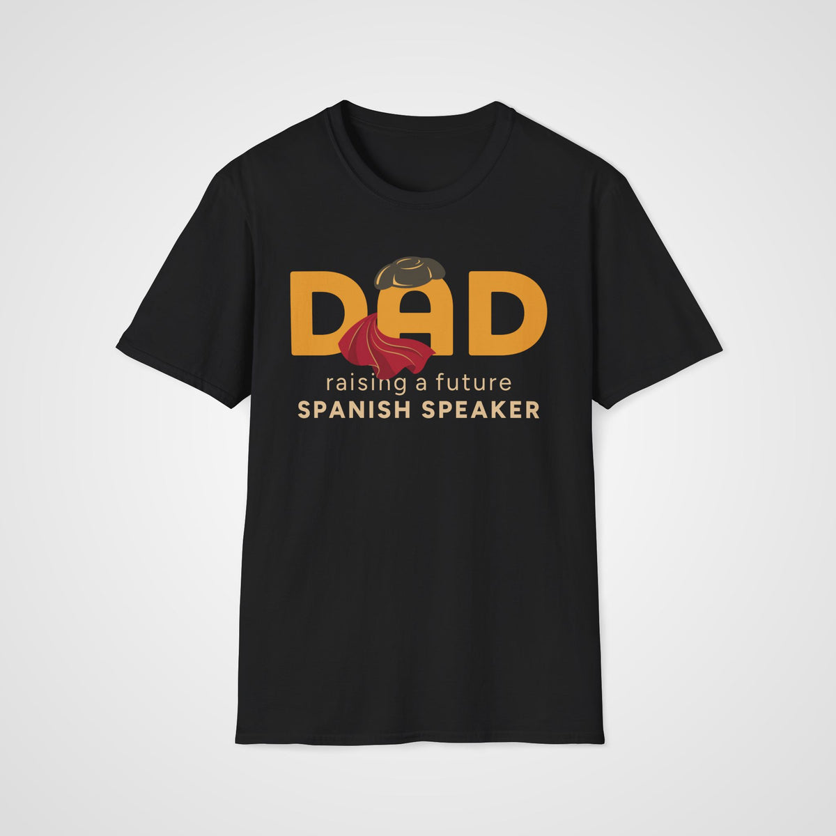 Spanish Learner Dad T-Shirt in Black