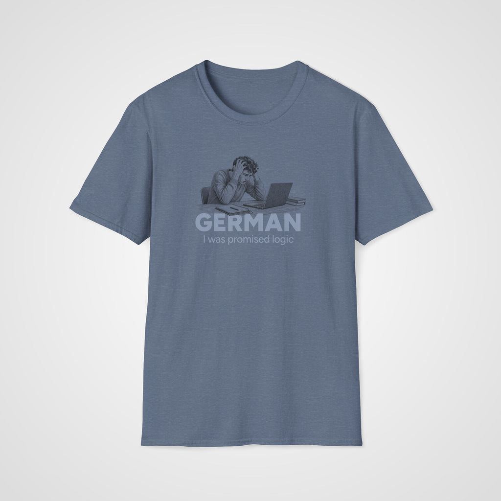 Promised Logic T-Shirt – Him in Heather Indigo