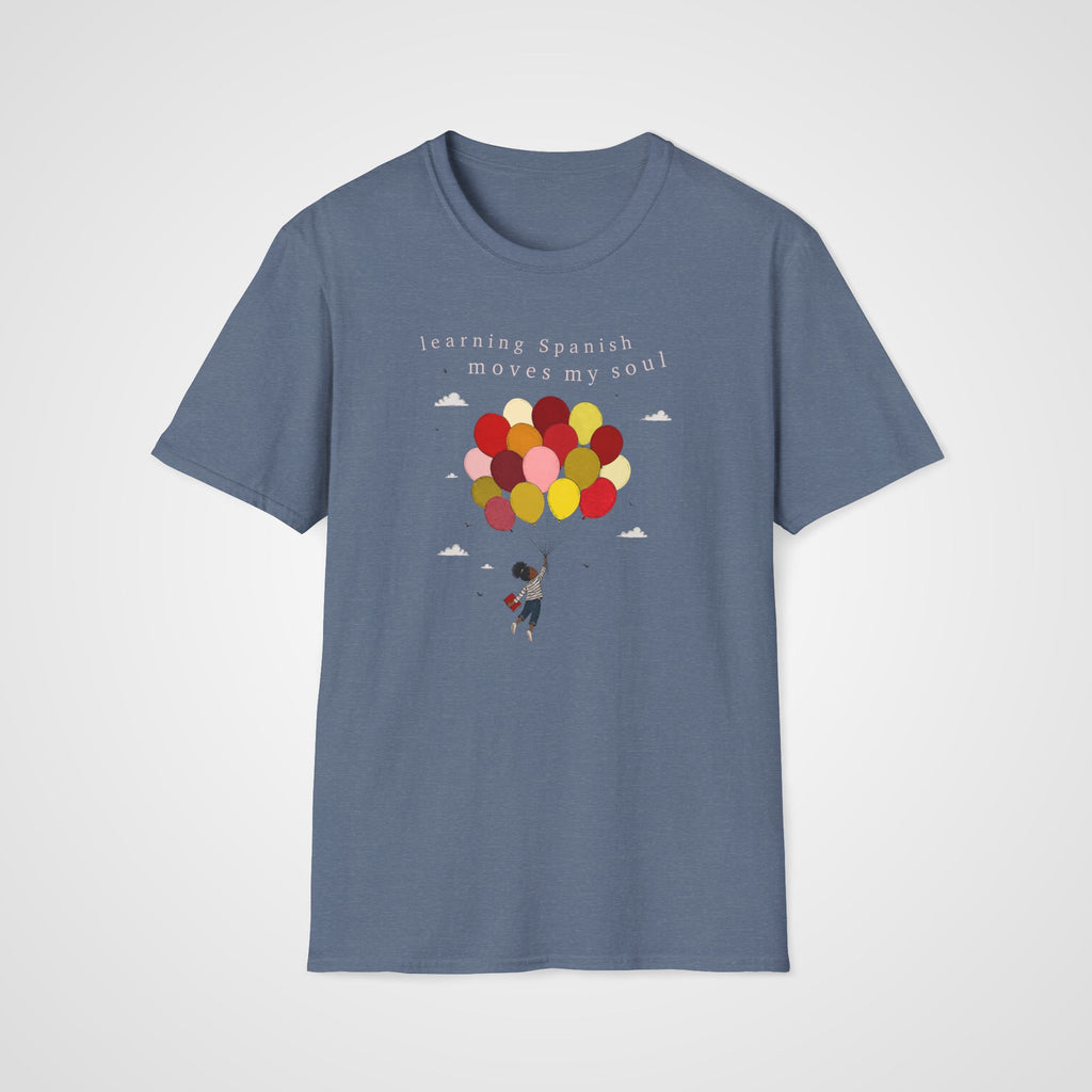 Moved by Spanish T-Shirt in Heather Indigo