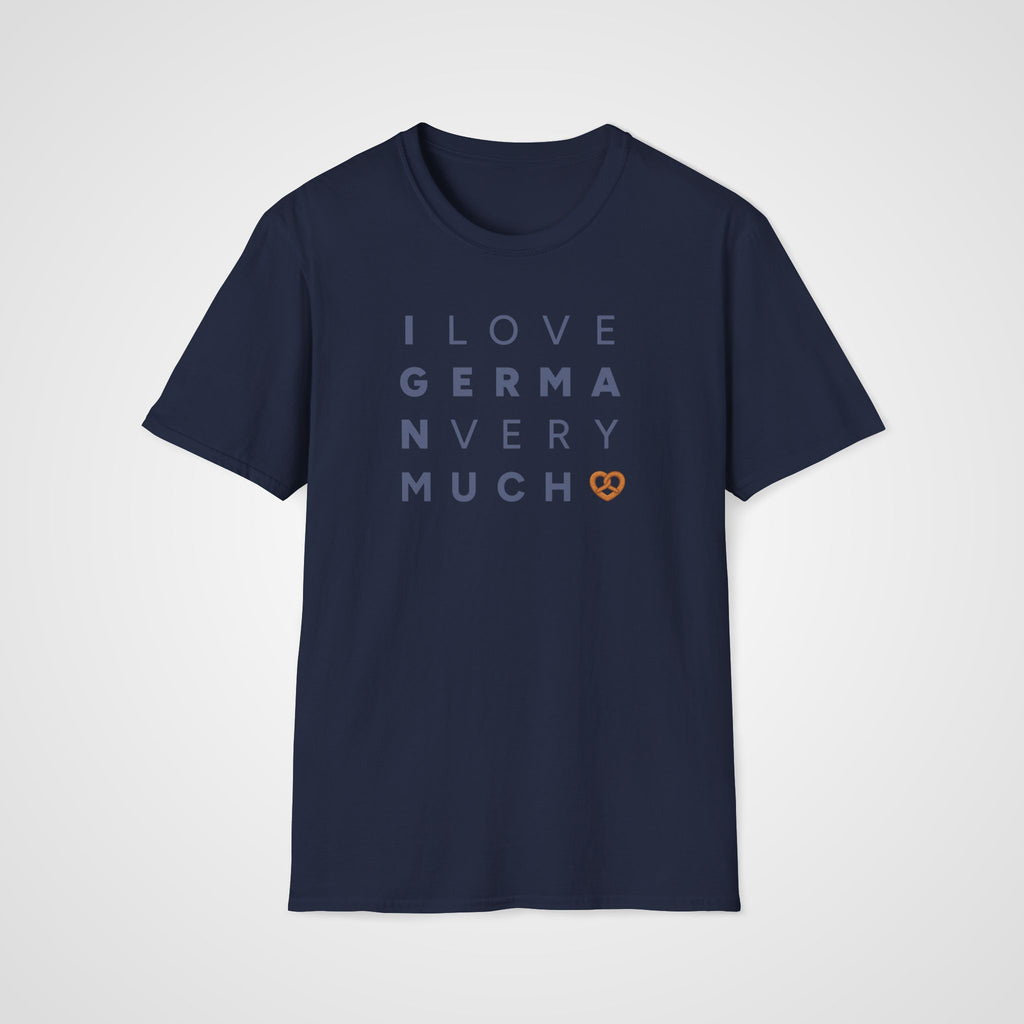 I Love German Very Much T-Shirt in Navy