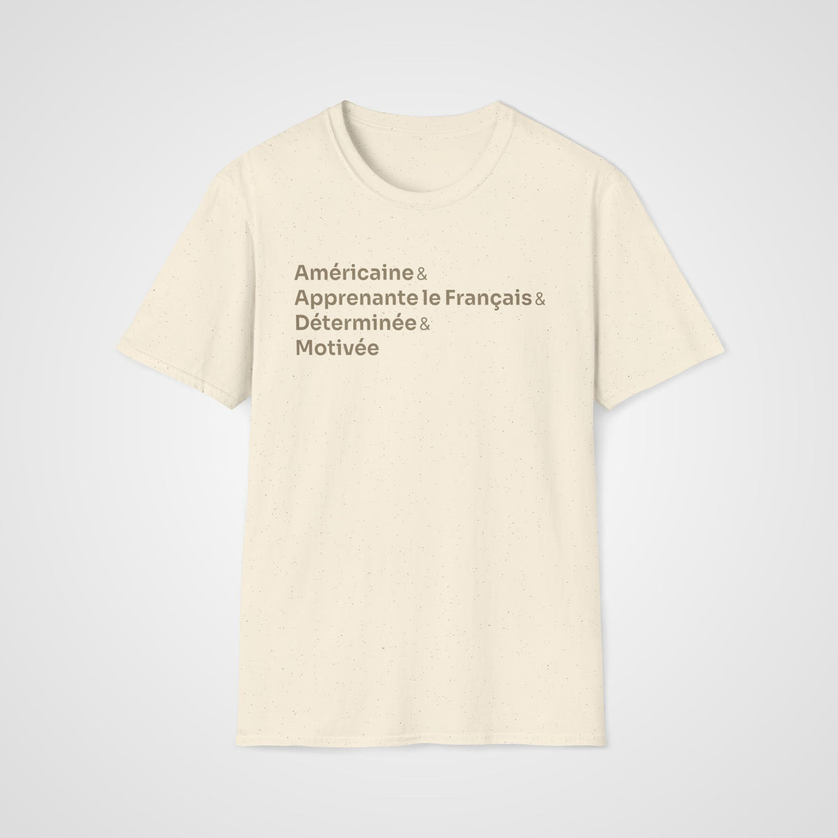 Motivée French Learner T-Shirt in Natural