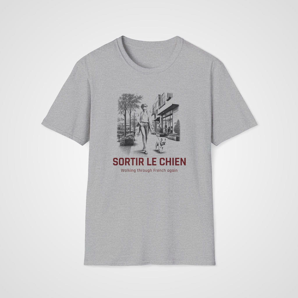 Sortir le Chien T-Shirt in Sport Gray