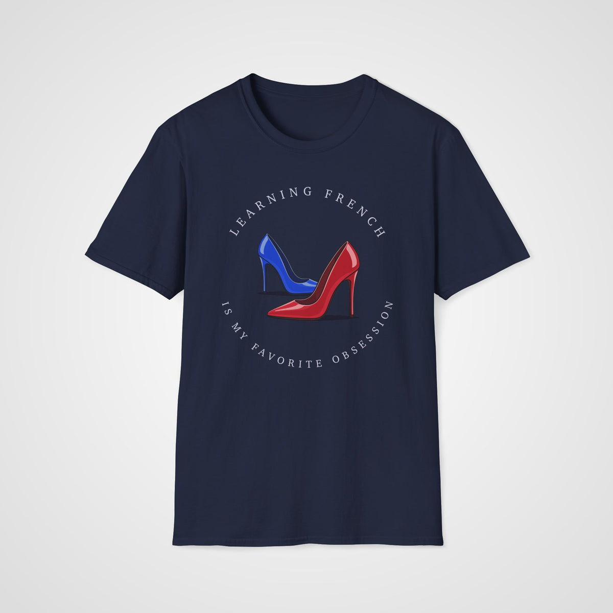 French Is My Obsession T-Shirt in Navy