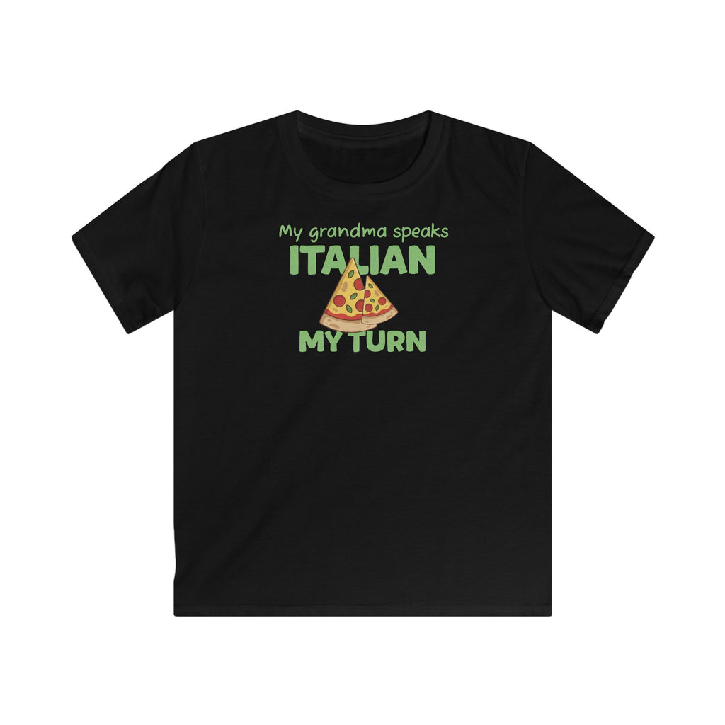 Grandma speaks Italian T-Shirt in Black