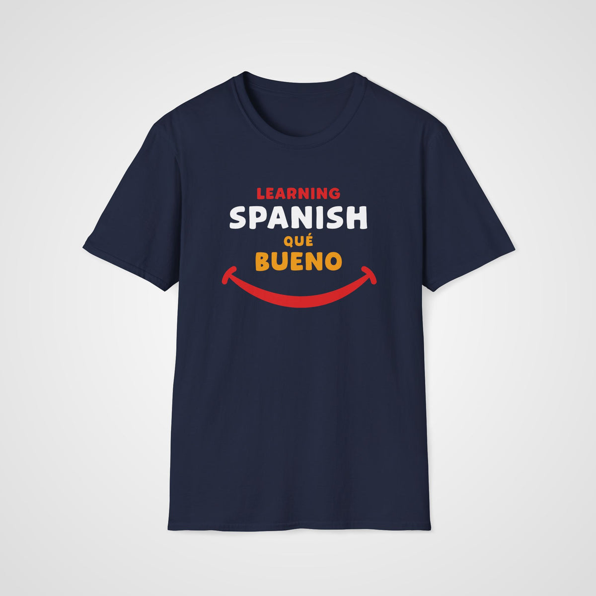 Qué Bueno Spanish T-Shirt in Navy