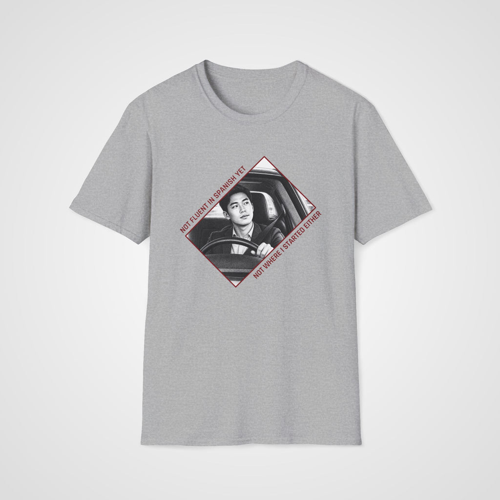 Not Fluent Yet Spanish T-Shirt in Sport Gray