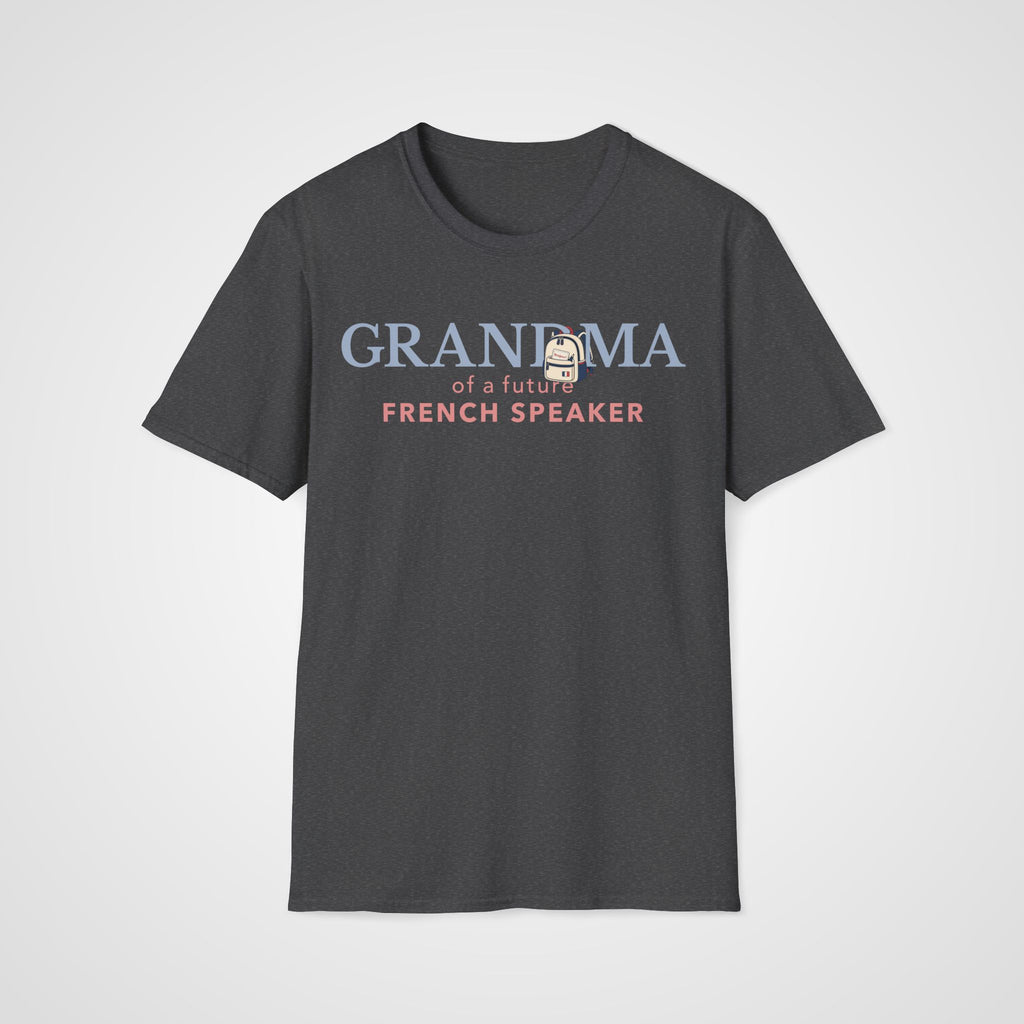 French Learner Grandma T-Shirt in Dark Heather