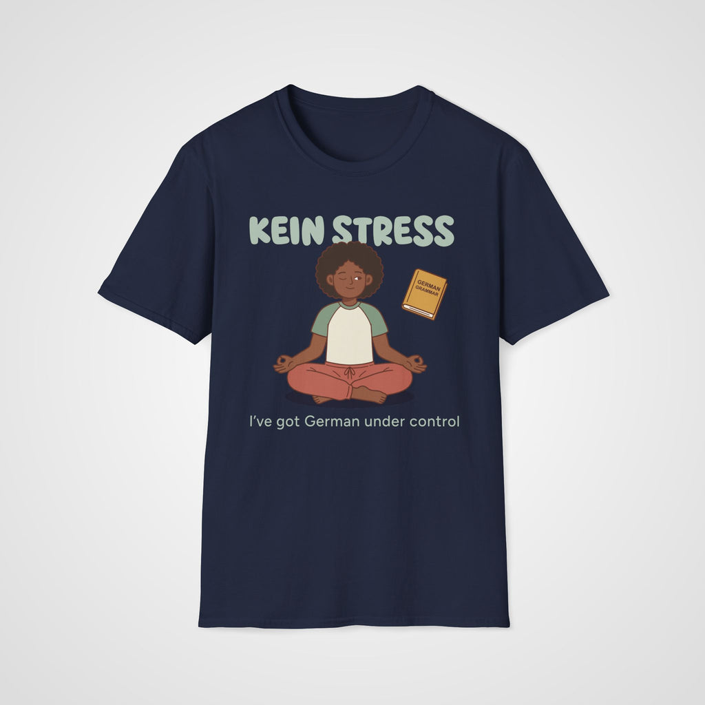 Kein Stress T-Shirt in Navy