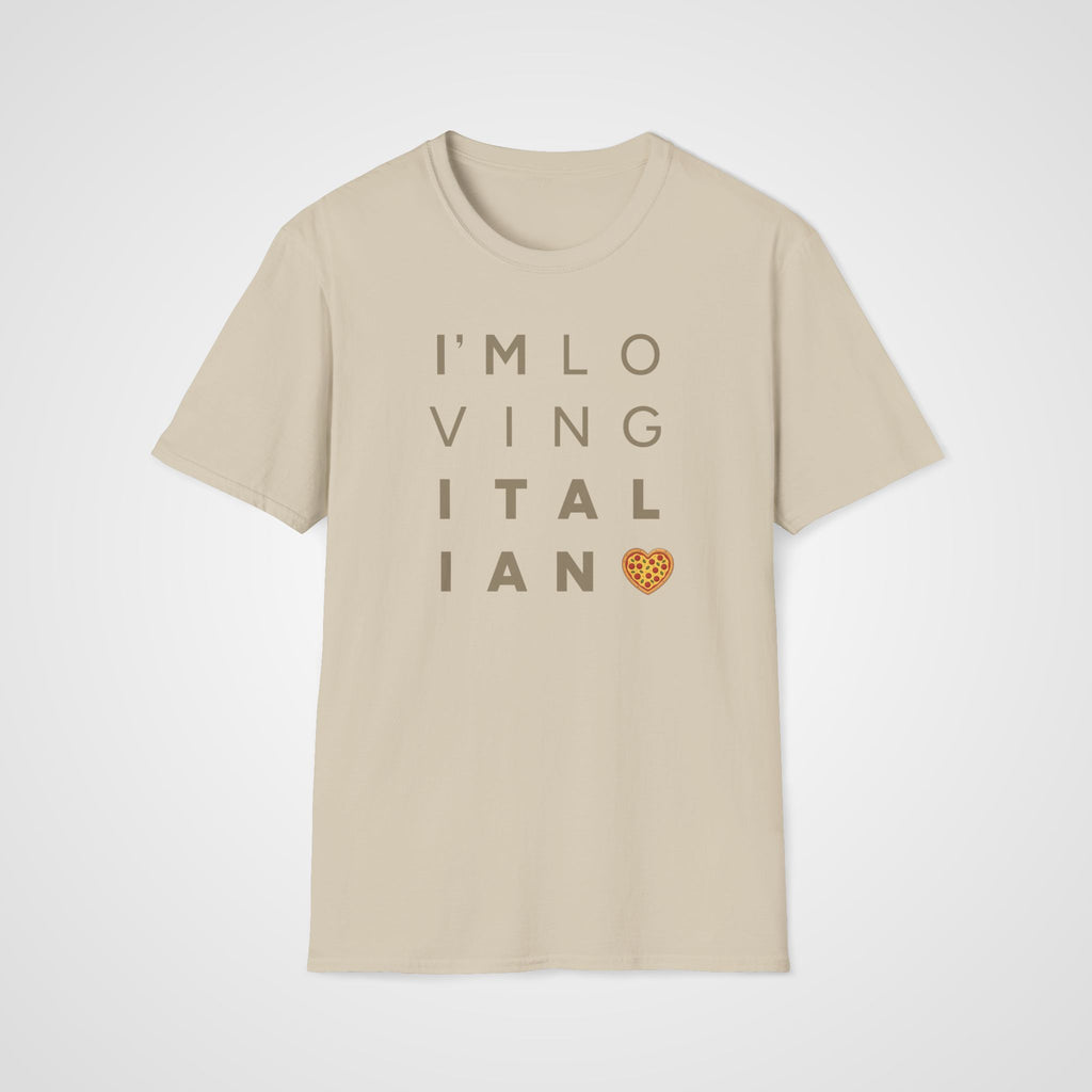 I'm Loving Italian T-Shirt in Sand
