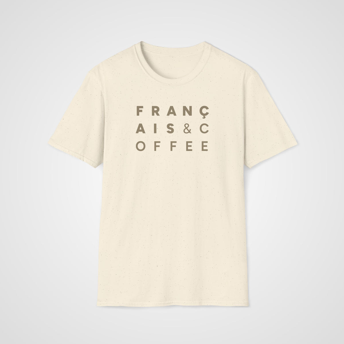 Français & Coffee T-Shirt in Natural