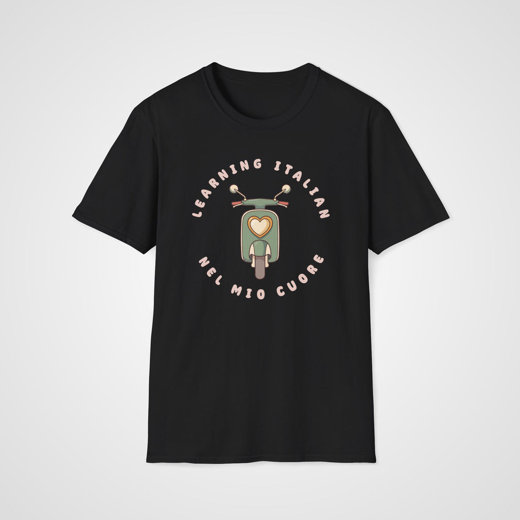 Nel Mio Cuore Italian T-Shirt in Black