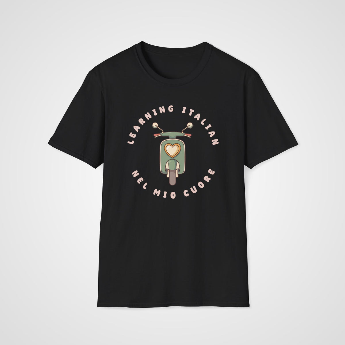 Nel Mio Cuore Italian T-Shirt in Black