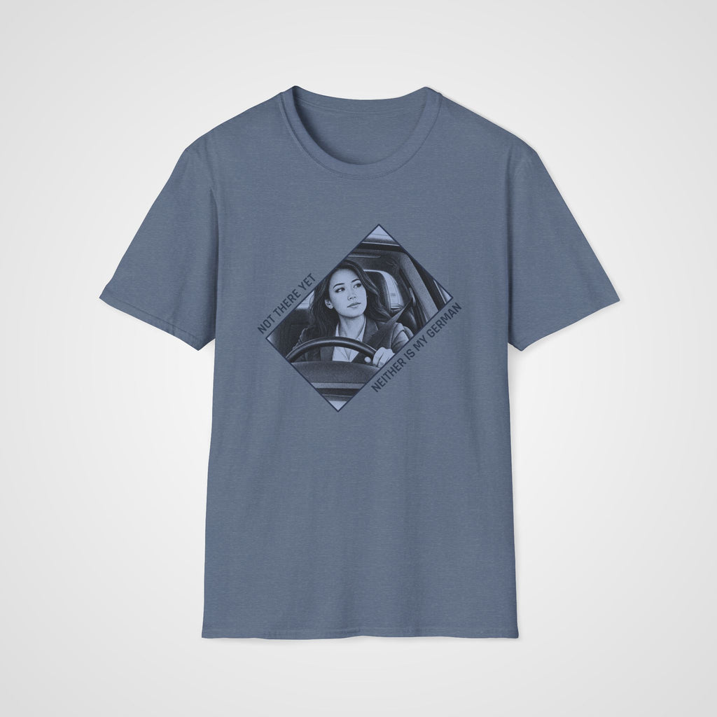 Not There Yet T-Shirt in Heather Indigo