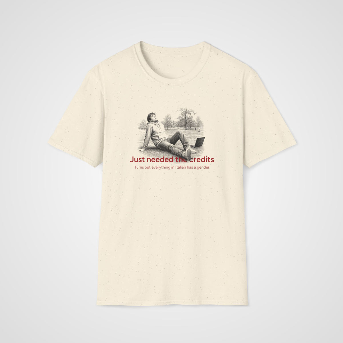Italian Gender Surprise T-Shirt in Natural