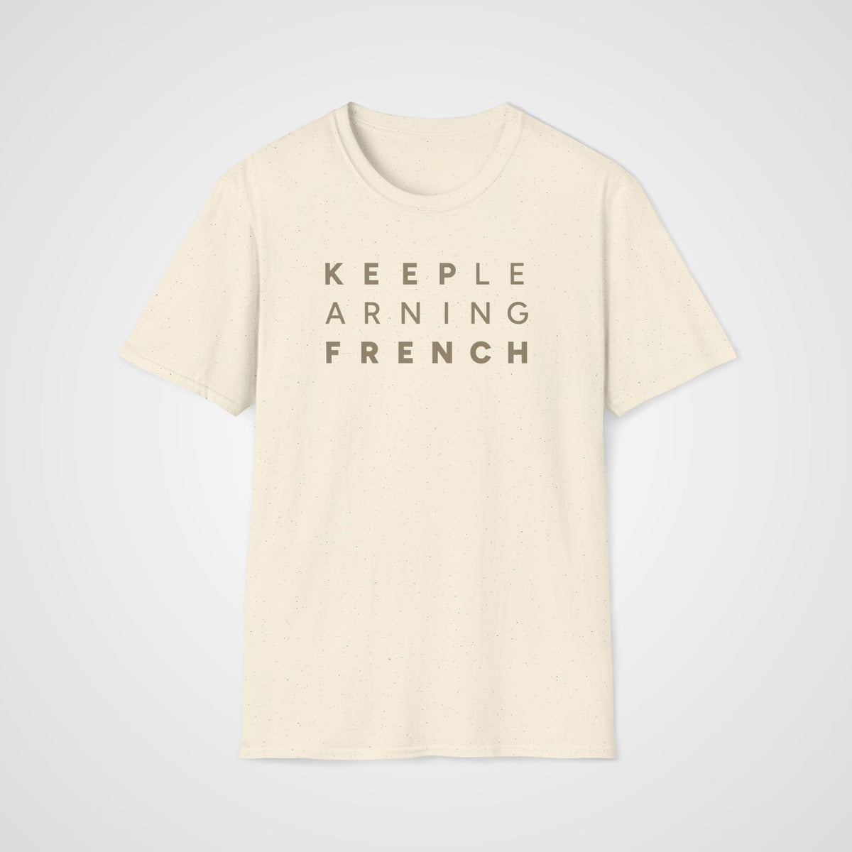 Keep Learning French T-Shirt in Natural