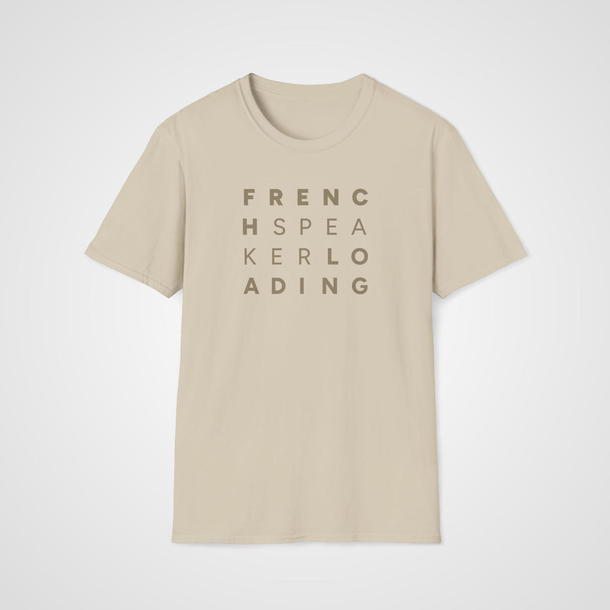 French Speaker Loading T-Shirt in Sand