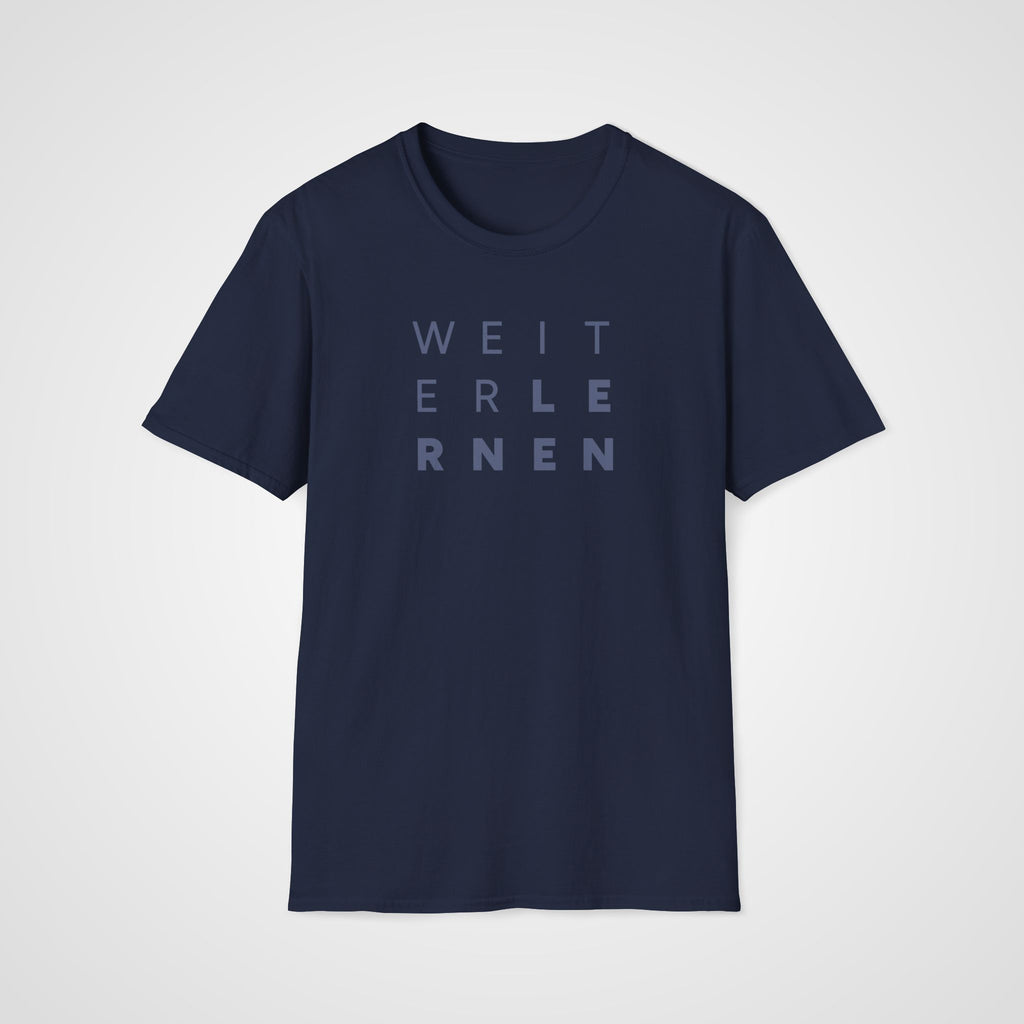 Weiter Lernen T-Shirt in Navy
