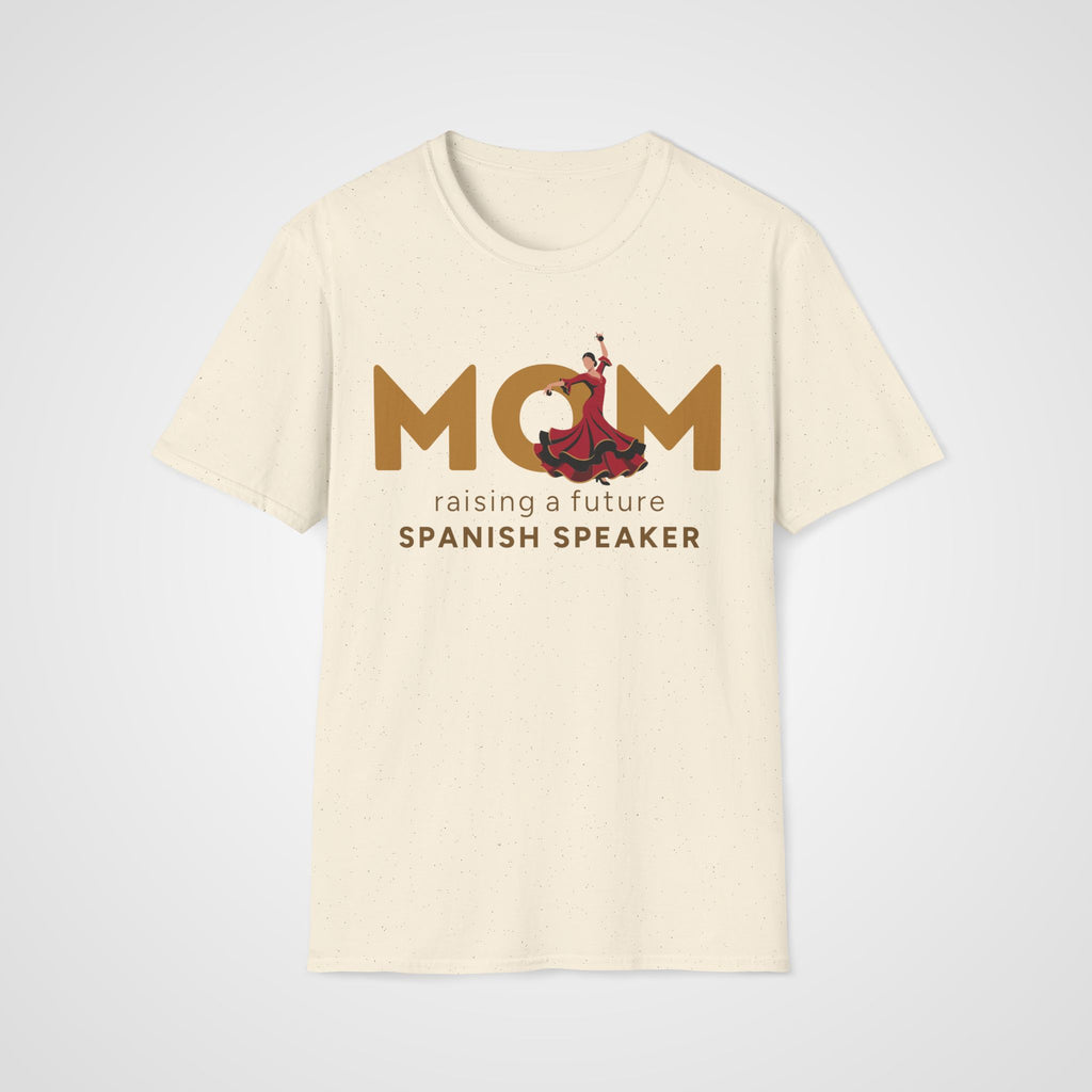 Spanish Learner Mom T-Shirt in Natural