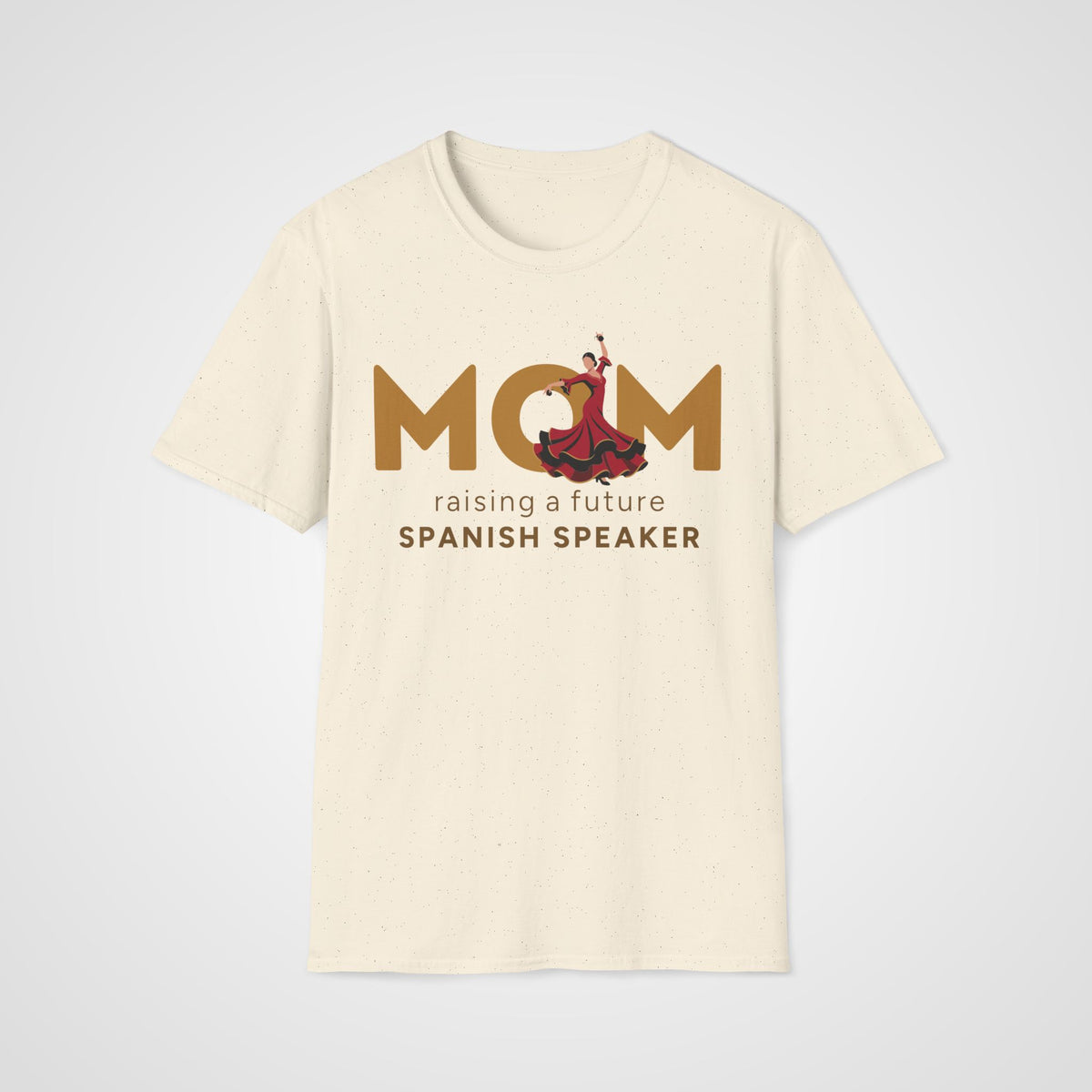 Spanish Learner Mom T-Shirt in Natural