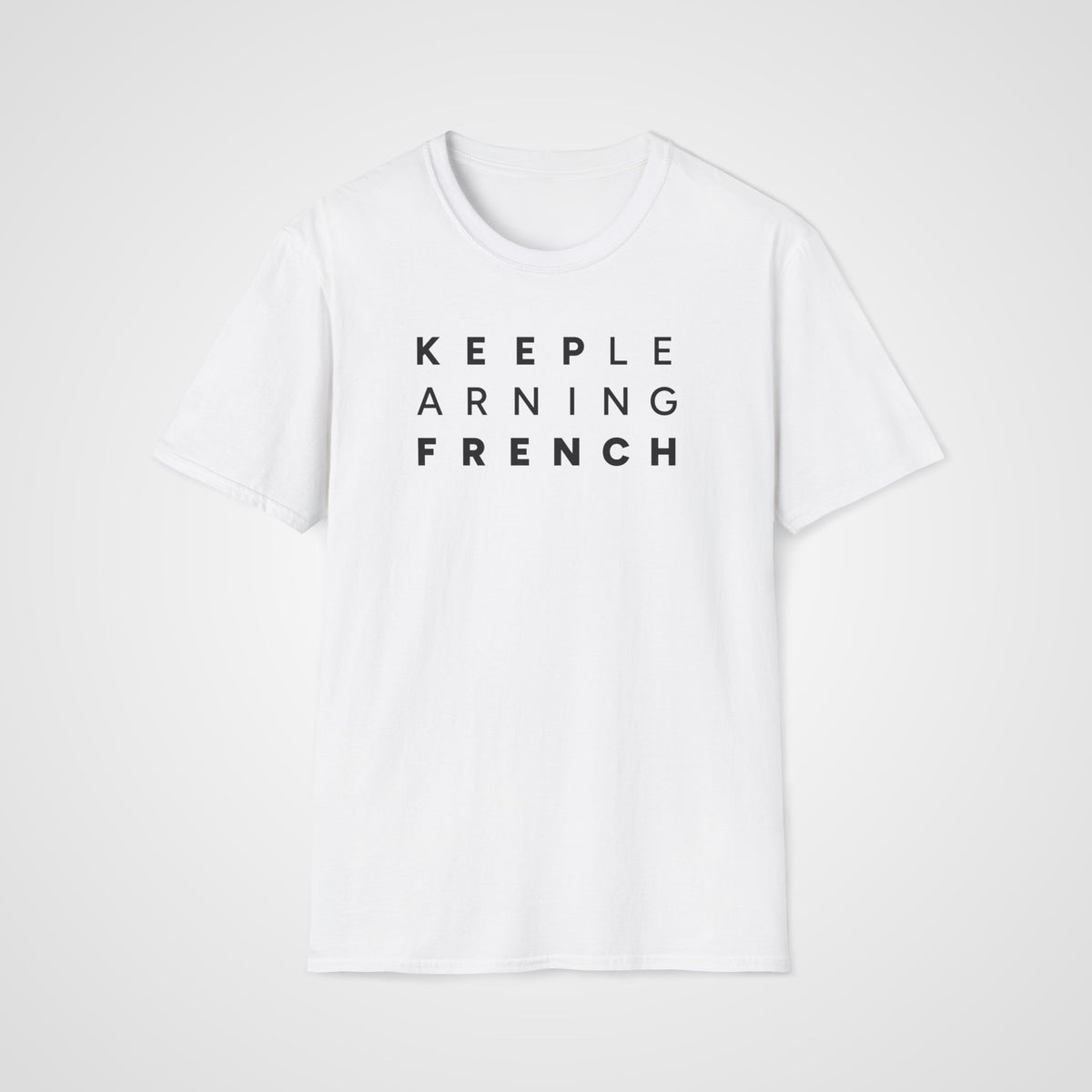 Keep Learning French T-Shirt in White
