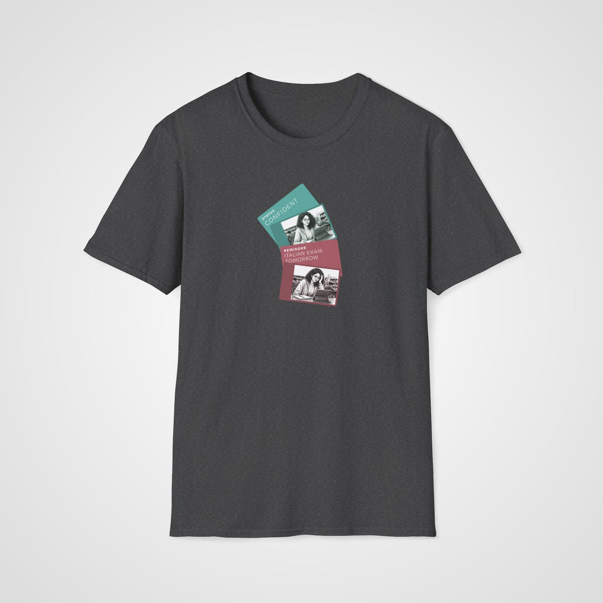 Italian Exam Tomorrow T-Shirt in Dark Heather