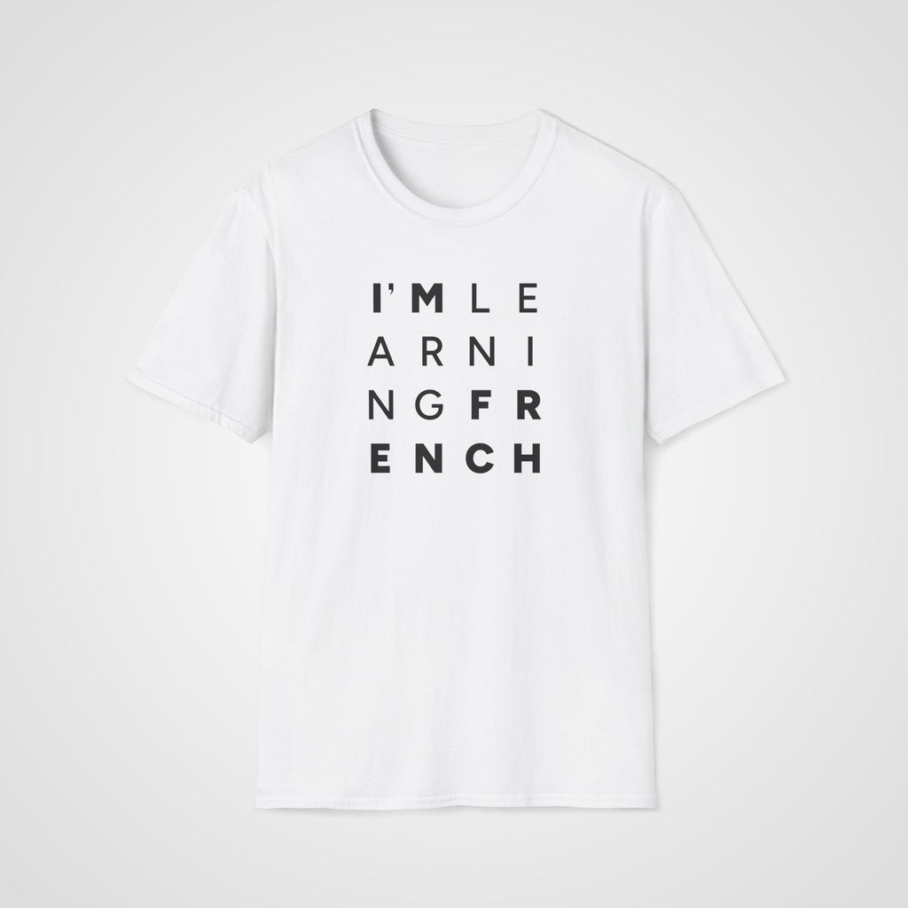 I'm Learning French T-Shirt in White