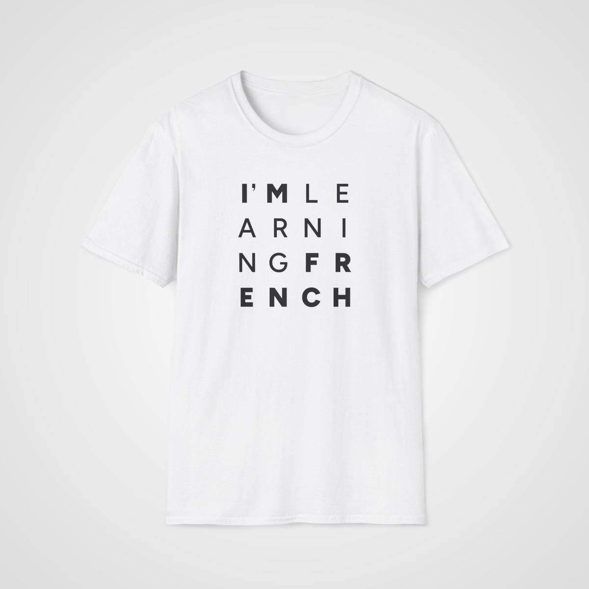 I'm Learning French T-Shirt in White