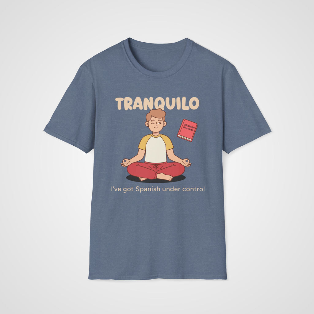 Spanish Tranquilo T-Shirt in Heather Indigo