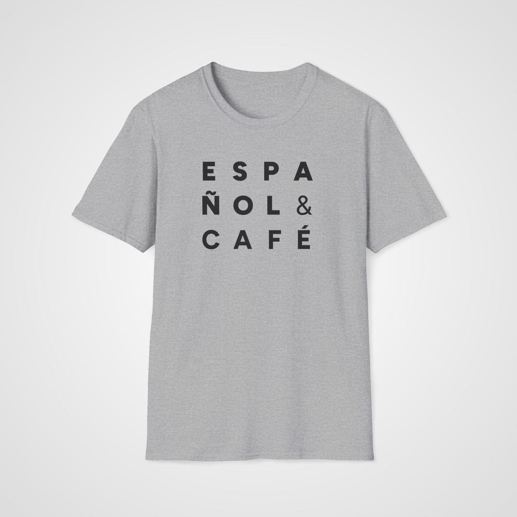 Español & Café T-Shirt in Sport Gray