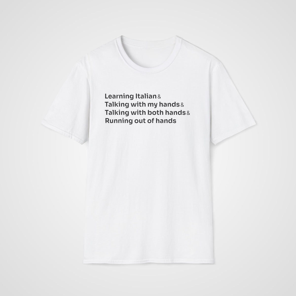 Italian Hands T-Shirt in White