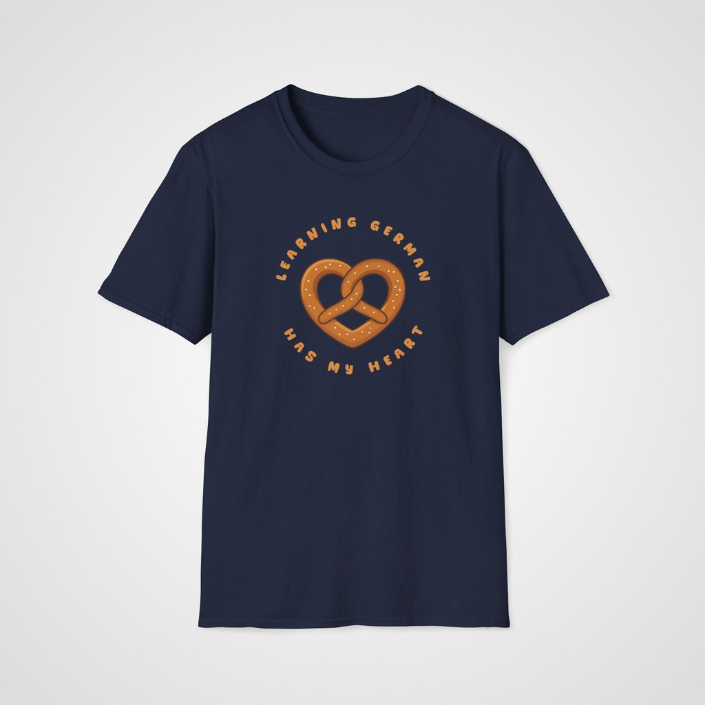 German Has My Heart T-Shirt in Navy