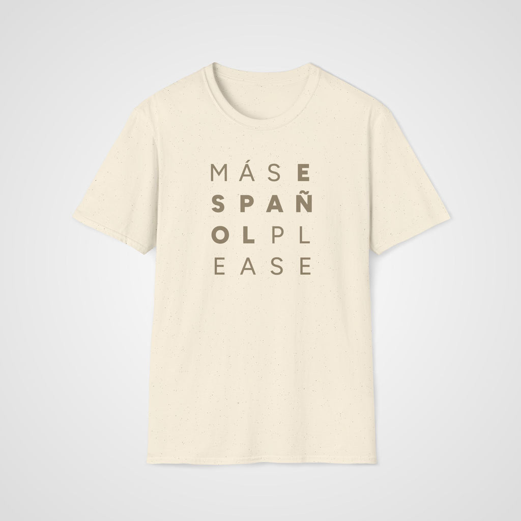 Más Español Please T-Shirt in Natural