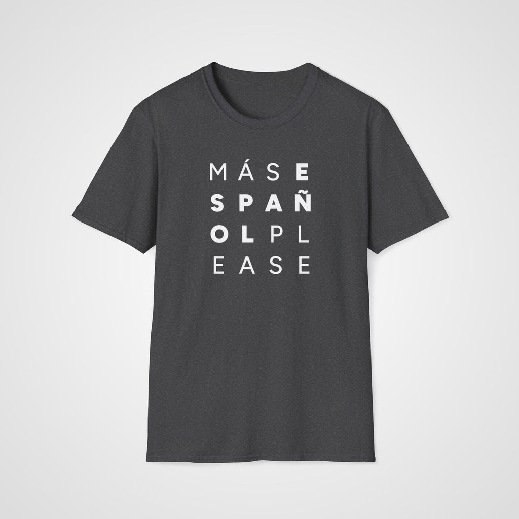 Más Español Please T-Shirt in Dark Heather