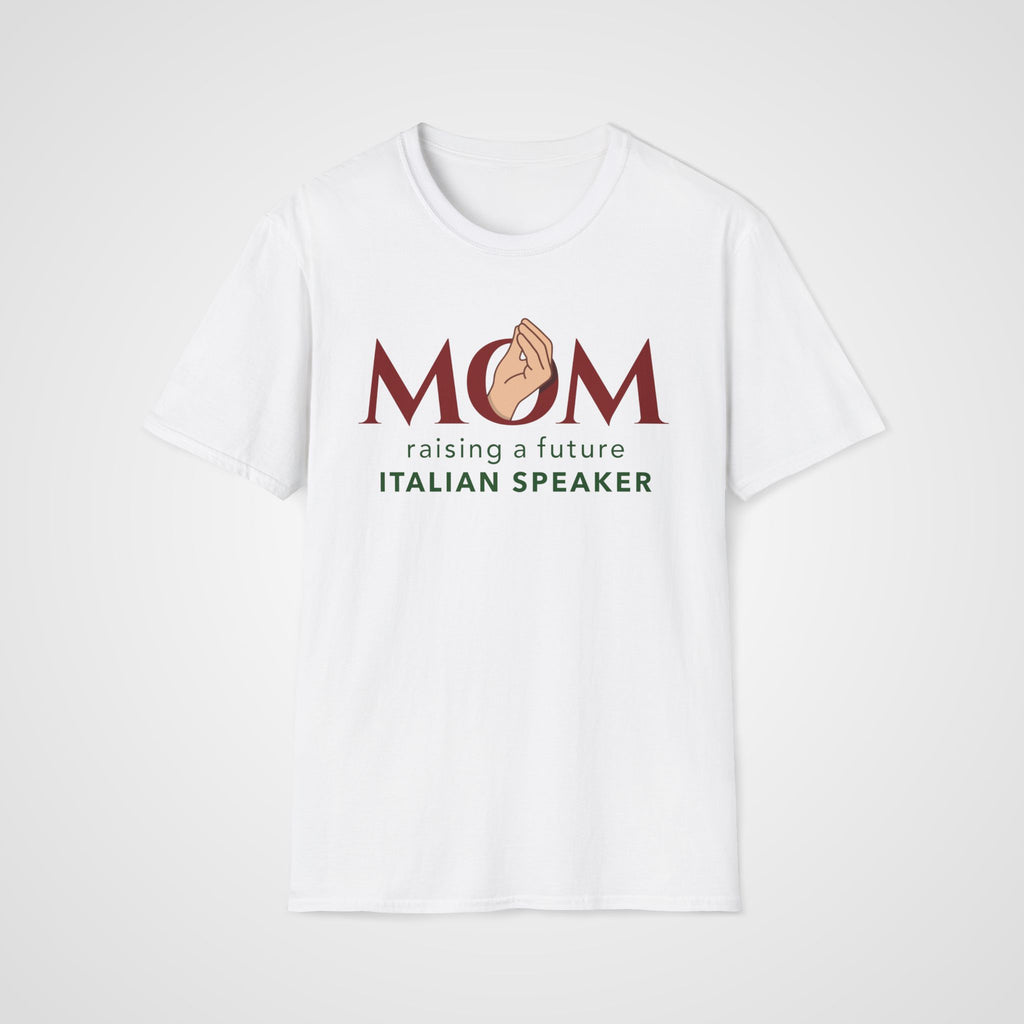 Italian Learner Mom T-Shirt in White