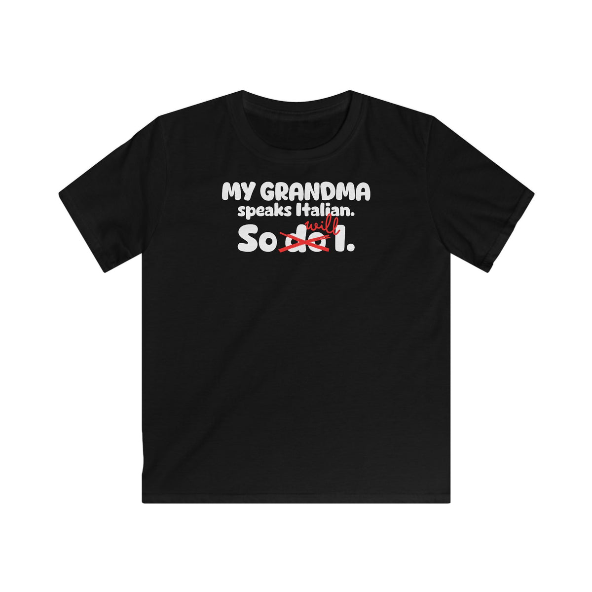 Grandma Legacy Kids T-Shirt in Black