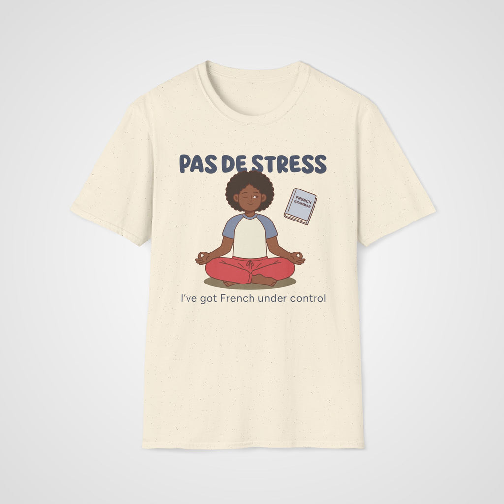 Pas de Stress French T-Shirt in Natural