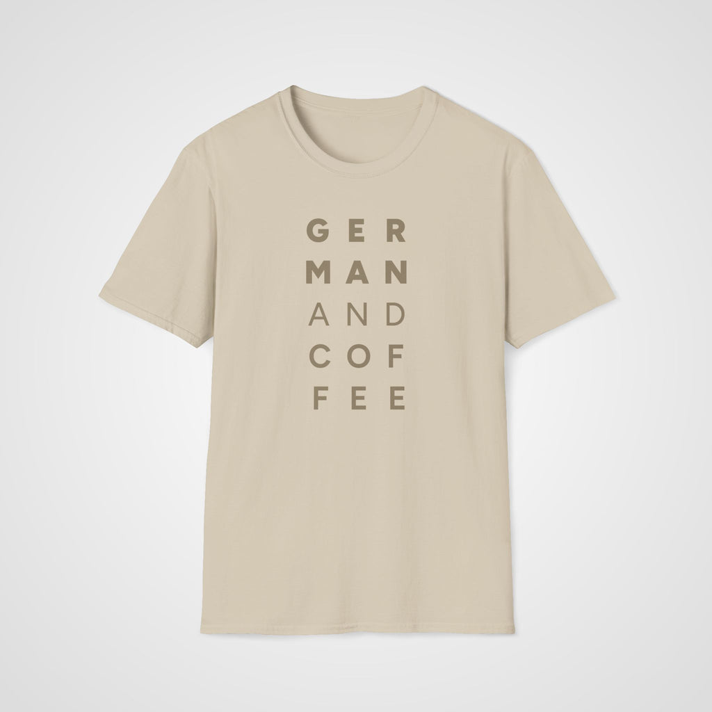 German & Coffee T-Shirt in Sand