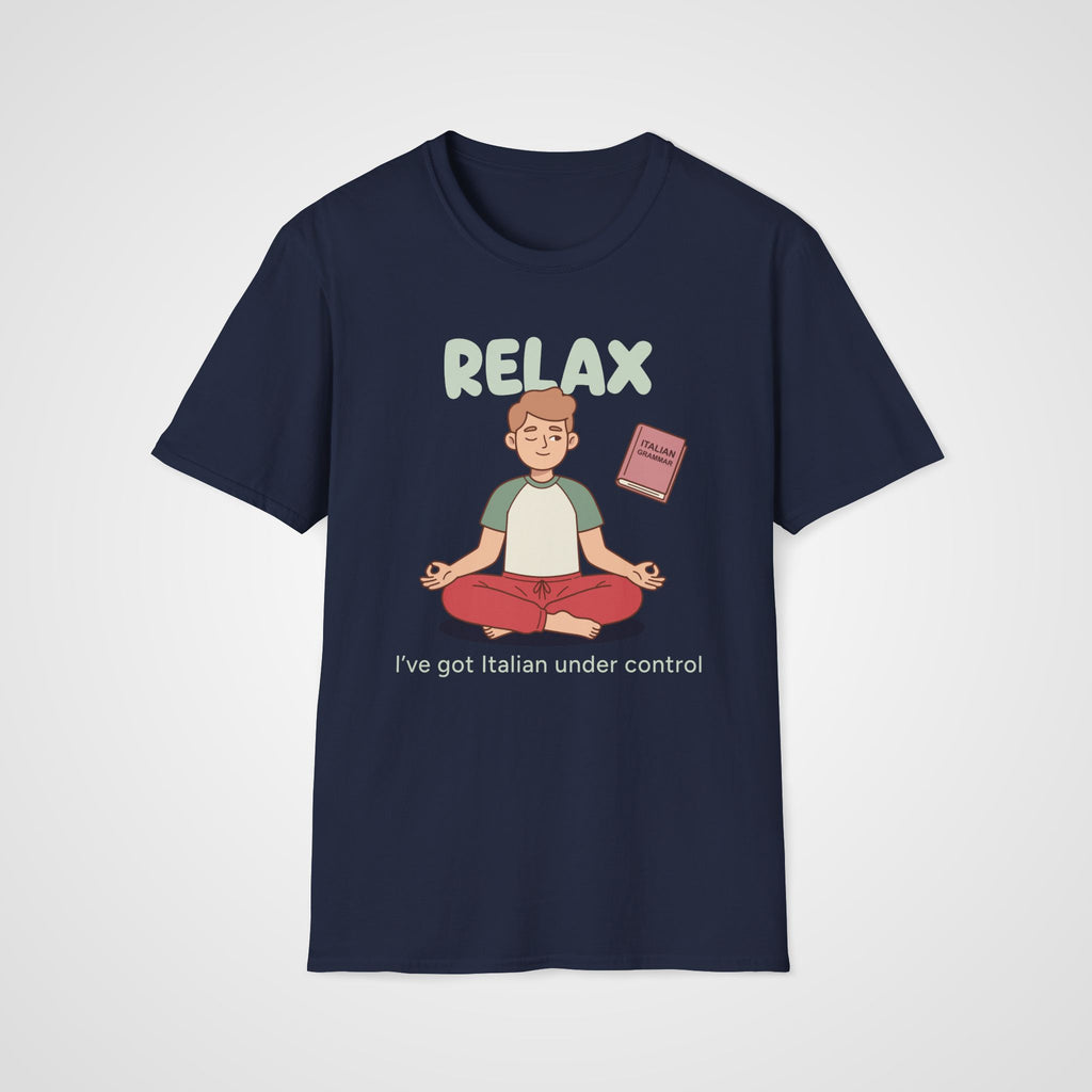 Italian Grammar Relax T-Shirt in Navy